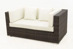 OUTFLEXX 2-Sitzer Sofa, Braun Marmoriert, Polyrattan, 152 X 85 X 70 Cm, Wasserfeste Kissenbox -Garden Ease Wohnen Verkaufe 10 15734 2 BOX.jpg
