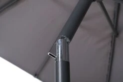 OUTFLEXX Mittelstockschirm, Hellgrau, Pulverbesch. Aluminium/Polyester PA-beschichtet, 270x150cm -Garden Ease Wohnen Verkaufe 10 18350.jpg