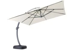 OUTFLEXX Luxus Ampelschirm, Anthrazit/creme, Edelstahl/Aluminium, 350x350cm, Inkl. Schirmständer Und Schutzhülle -Garden Ease Wohnen Verkaufe 10 18351.jpg