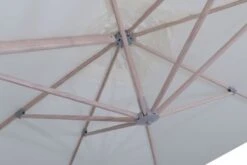 OUTFLEXX Ampelschirm, Creme, Aluminium In Holzoptik, 400x300cm, Inkl. Plattenständer -Garden Ease Wohnen Verkaufe 10 18511.jpg