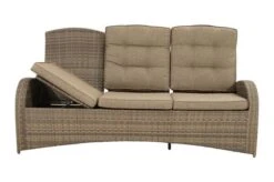 Ploß Rabida Comfort Dining / Lounge 3-Sitzer Sofa, Champagner-meliert, Polyrattan, 210x85x112 Cm, Verstellbar 29 Ploß Rabida Comfort Dining / Lounge 3-Sitzer Sofa, Champagner-meliert, Polyrattan, 210x85x112 Cm, Verstellbar -Garden Ease Wohnen Verkaufe 10 20164.jpg