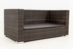 OUTFLEXX 2-Sitzer Sofa, Braun Marmoriert, Polyrattan, 152 X 85 X 70 Cm, Wasserfeste Kissenbox -Garden Ease Wohnen Verkaufe 11 15734 2 BOX.jpg