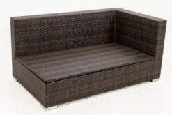 OUTFLEXX 2-Sitzer Ecksofa, Braun Marmoriert, Polyrattan, 145 X 85 X 70 Cm, Wasserfeste Kissenbox, Armlehne Li. -Garden Ease Wohnen Verkaufe 11 15734 3 BOX.jpg