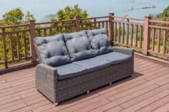 OUTFLEXX Dining 3-Sitzer Sofa, Grau, Polyrattan, 210 X 83 X 110 Cm, Mehrfach Verstellbar -Garden Ease Wohnen Verkaufe 12 18913.jpg