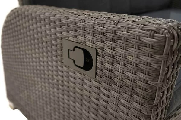 Ploß Rocking Comfort Dining / Lounge 2-Sitzer Sofa, Grau/braun-meliert, Polyrattan, 148x85x112 Cm, Verstellbar 13 Ploß Rocking Comfort Dining / Lounge 2-Sitzer Sofa, Grau/braun-meliert, Polyrattan, 148x85x112 Cm, Verstellbar – Bild 13