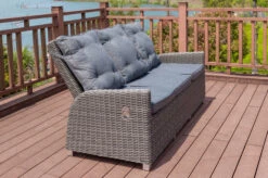 OUTFLEXX Dining 3-Sitzer Sofa, Grau, Polyrattan, 210 X 83 X 110 Cm, Mehrfach Verstellbar -Garden Ease Wohnen Verkaufe 13 18913.jpg