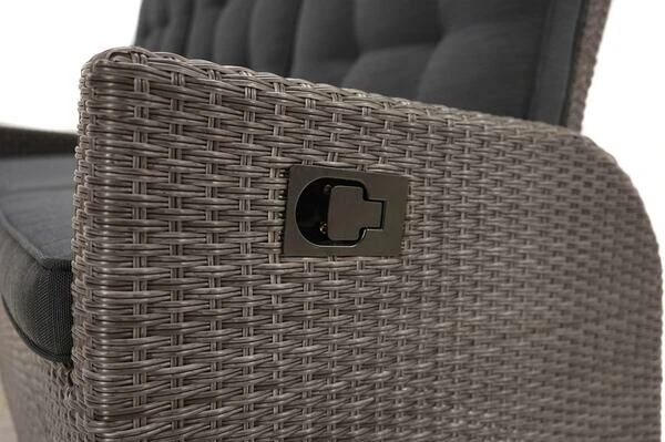 Ploß Rocking Comfort Dining / Lounge 3-Sitzer Sofa, Grau/braun-meliert, Polyrattan, 210x85x112 Cm, Verstellbar 14 Ploß Rocking Comfort Dining / Lounge 3-Sitzer Sofa, Grau/braun-meliert, Polyrattan, 210x85x112 Cm, Verstellbar – Bild 14