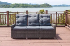 OUTFLEXX Dining 3-Sitzer Sofa, Grau, Polyrattan, 210 X 83 X 110 Cm, Mehrfach Verstellbar -Garden Ease Wohnen Verkaufe 14 18913.jpg
