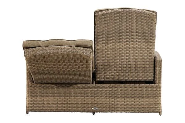 Ploß Rabida Comfort Dining / Lounge 2-Sitzer Sofa, Champagner-meliert, Polyrattan, 148x85x112 Cm, Verstellbar 14 Ploß Rabida Comfort Dining / Lounge 2-Sitzer Sofa, Champagner-meliert, Polyrattan, 148x85x112 Cm, Verstellbar – Bild 14