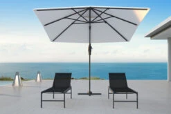 OUTFLEXX Ampelschirm, Creme, Pulverbesch. Aluminium, 300x300 Cm, Inkl. Plattenständer, Twist-Funktion -Garden Ease Wohnen Verkaufe 16108 3 CGI.jpg