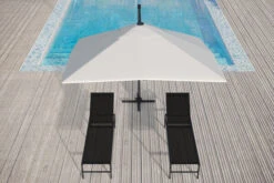 OUTFLEXX Ampelschirm, Creme, Pulverbesch. Aluminium, 300x300 Cm, Inkl. Plattenständer, Twist-Funktion -Garden Ease Wohnen Verkaufe 16108 6 CGI.jpg