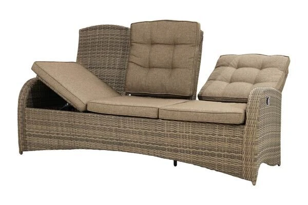 Ploß Rabida Comfort Dining / Lounge 3-Sitzer Sofa, Champagner-meliert, Polyrattan, 210x85x112 Cm, Verstellbar 16 Ploß Rabida Comfort Dining / Lounge 3-Sitzer Sofa, Champagner-meliert, Polyrattan, 210x85x112 Cm, Verstellbar – Bild 16