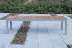 VILLANA Bank, Alu Pulverbeschichtet / FSC Akazienholz, 3 Personen, 165 X 40 X 45 Cm -Garden Ease Wohnen Verkaufe 18381 2.jpg