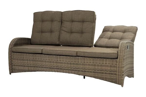 Ploß Rabida Comfort Dining / Lounge 3-Sitzer Sofa, Champagner-meliert, Polyrattan, 210x85x112 Cm, Verstellbar 18 Ploß Rabida Comfort Dining / Lounge 3-Sitzer Sofa, Champagner-meliert, Polyrattan, 210x85x112 Cm, Verstellbar – Bild 18