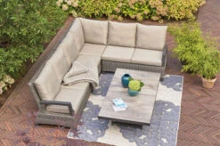 SIENA GARDEN Corido 2-Sitzer Sofa, Charcoal, Alu / Gardino®-Geflecht, 136x83x88 Cm, Armlehne Links -Garden Ease Wohnen Verkaufe 18 20190.jpg