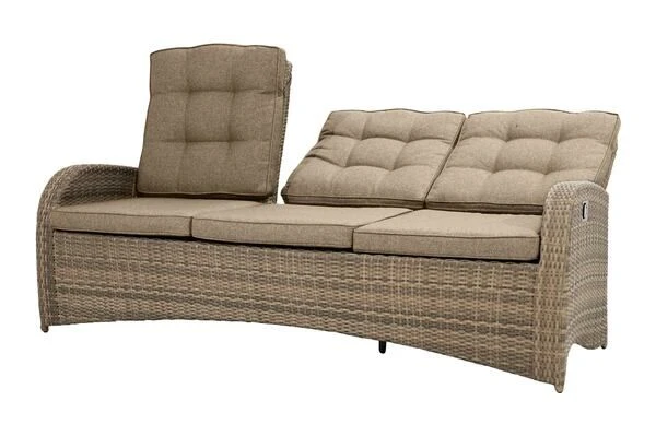 Ploß Rabida Comfort Dining / Lounge 3-Sitzer Sofa, Champagner-meliert, Polyrattan, 210x85x112 Cm, Verstellbar 19 Ploß Rabida Comfort Dining / Lounge 3-Sitzer Sofa, Champagner-meliert, Polyrattan, 210x85x112 Cm, Verstellbar – Bild 19
