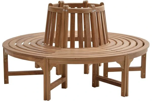 Ganze Baumbank Aus Teakholz Von Ploß, 1 Ganze Baumbank Aus Teakholz Von Ploß,