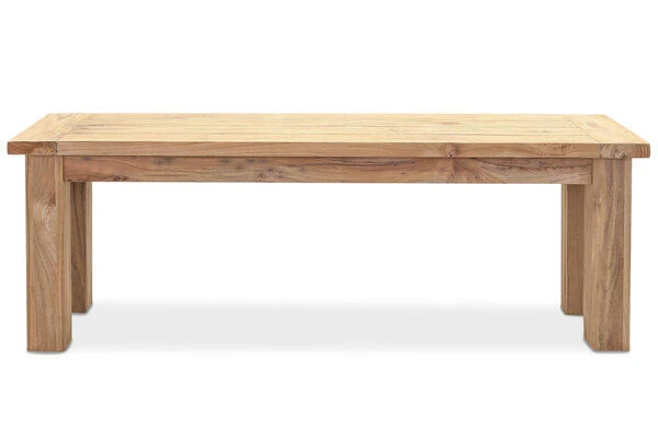 OUTFLEXX Sitzbank, Natur, Recyceltes SLVK-Teakholz, 130 X 40 X 45 Cm 4 OUTFLEXX Sitzbank, Natur, Recyceltes SLVK-Teakholz, 130 X 40 X 45 Cm – Bild 4