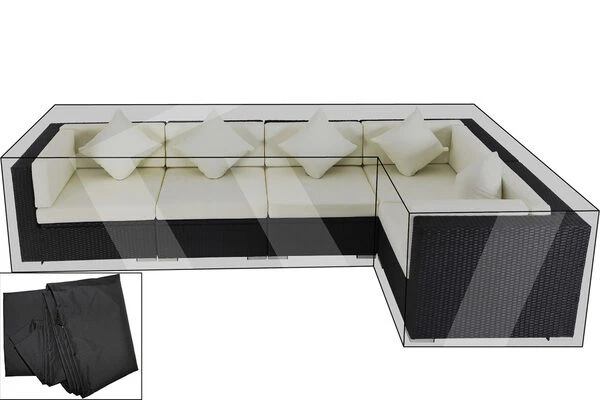 OUTFLEXX Premium Abdeckhauben Set Für Lounge TheBox-A/-D: 1304/ 1714/ 7175/ 16064, Schwarz, Wasserbeständig 1 OUTFLEXX Premium Abdeckhauben Set Für Lounge TheBox-A/-D: 1304/ 1714/ 7175/ 16064, Schwarz, Wasserbeständig