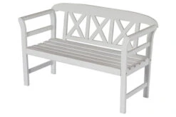 VILLANA Gartenbank, Weiß, Akazienholz, 128 X 54 X 81 Cm, 2 Personen 10 VILLANA Gartenbank, Weiß, Akazienholz, 128 X 54 X 81 Cm, 2 Personen -Garden Ease Wohnen Verkaufe 1 13853.jpg