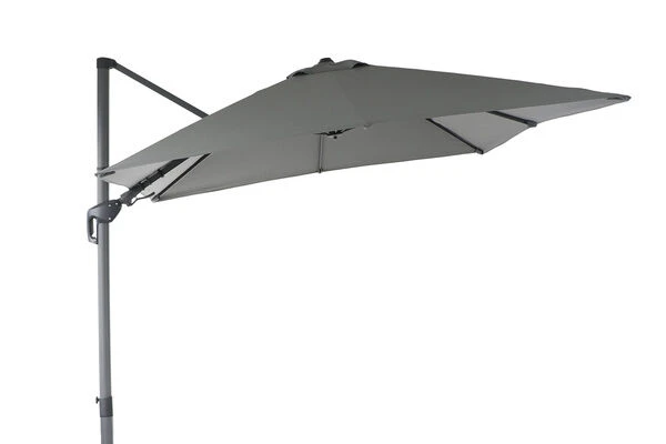 OUTFLEXX Ampelschirm, Anthrazit, Pulverbesch. Aluminium, 300x300 Cm, Inkl. Plattenständer, Twist-Funktion 1 OUTFLEXX Ampelschirm, Anthrazit, Pulverbesch. Aluminium, 300x300 Cm, Inkl. Plattenständer, Twist-Funktion