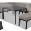 OUTFLEXX Premium Abdeckhaube, Z.B. Für Lounge 16472, 230x 220x 80cm, Schwarz, Wasserbeständig