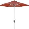 DOPPLER Active Auto Tilt Mittelstockschirm, Terrakotta, Aluminium/Textil, Ø210cm, Höhenverstellbar, Knickbar, Mit Kurbel