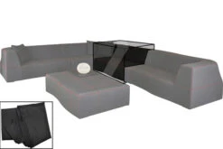 OUTFLEXX Premium Abdeckhaube, Für 2-Sitzer, Z.B. 18523, Schwarz, 138 X 104 X 72 Cm, Wasserbeständig