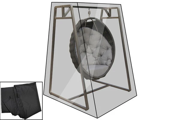 OUTFLEXX Premium Abdeckhaube, Für Hängesessel 18288, Schwarz, 142 X 131 X 194 Cm, Wasserbeständig 1 OUTFLEXX Premium Abdeckhaube, Für Hängesessel 18288, Schwarz, 142 X 131 X 194 Cm, Wasserbeständig