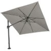 SIENA GARDEN Alphawing N+ Ampelschirm, Anthrazit/grau Meliert, Alu/Spuncrylic®, 300x300cm, 360°drehbar, Verstellbar