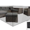 OUTFLEXX Premium Abdeckhaube, Für Lounge, Z.B. 18366-BOX, Schwarz, 310x238x68 Cm, Wasserbeständig