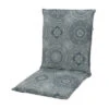 DOPPLER Lyra Stuhlauflage Niederlehner, Grau Gemustert, Polyester, 100 X 48 X 7 Cm, Mit Reißverschluss
