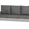 SIENA GARDEN Soria 3-Sitzer Loungesofa, Ice Grey, Alu / Gardino®-Geflecht, 203x87x88 Cm