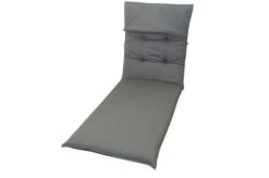 DOPPLER Liegenauflage, Grau, Dralon, 195 X 60 X 8 Cm, Inklusive Befestigungsbänder