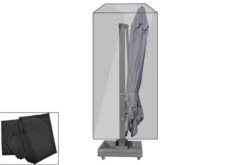 OUTFLEXX Premium Abdeckhaube Größe XL Für Sonnenschirme Bis Ø450cm, Schwarz, Wasserbeständig, Ø70x322cm