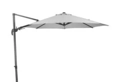 Schneider® SCHNEIDER Rhodos Eco Twist Ampelschirm, Grau, 300x300 Cm, Rund