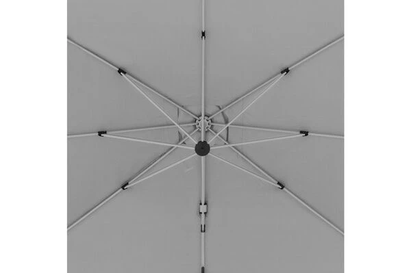 DOPPLER Active Pendelschirm, Hellgrau, Alu/Polyester, 350x260 Cm, Mit Kurbel 9 DOPPLER Active Pendelschirm, Hellgrau, Alu/Polyester, 350x260 Cm, Mit Kurbel – Bild 9