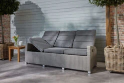 Ploß Vigo Comfort 3-Sitzer Speise-/Lounge-Sofa, Stahlgrau-meliert, Polyrattan, 210x84x110cm, Verstellbar -Garden Ease Wohnen Verkaufe 21633 4.jpg