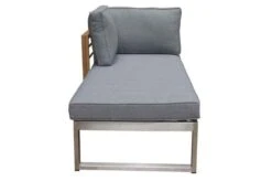 OUTFLEXX Lounger, Natur / Grau, FSC-Teak / Edelstahl / Olefin, 165x74x64 Cm, Armlehne Beidseitig Montierbar -Garden Ease Wohnen Verkaufe 21652 11.JPG