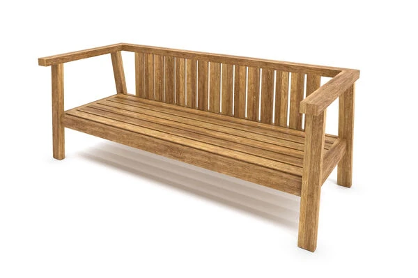 OUTFLEXX Hamim 2-Sitzer, Natur/grau, Teak/Olefin, 190 X 80 X 60 Cm, Recycled Teak 7 OUTFLEXX Hamim 2-Sitzer, Natur/grau, Teak/Olefin, 190 X 80 X 60 Cm, Recycled Teak – Bild 7