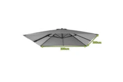 OUTFLEXX Ersatzdach Für Ampelschirme, Anthrazit, Polyester, 300x300cm -Garden Ease Wohnen Verkaufe 21756 4.jpg