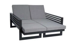 STERN Holly Dining-Bank/Liege, Anthrazit, Aluminium, 216x80x73 Cm, Inkl. Polster Grau Meliert -Garden Ease Wohnen Verkaufe 21890 3.jpg