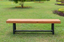 OUTFLEXX Bank, Natur/schwarz, Akazie, 160 X 36,5 X 45 Cm -Garden Ease Wohnen Verkaufe 21924 2.jpg