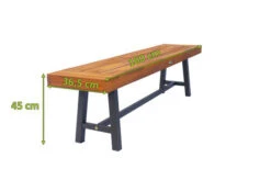 OUTFLEXX Bank, Natur/schwarz, Akazie, 160 X 36,5 X 45 Cm -Garden Ease Wohnen Verkaufe 21924 5.jpg