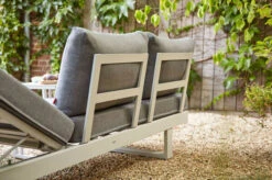 SIENA GARDEN Avenia Dining-Bank/Liege, Matt Weiß-grau/stone Grey, Aluminium, 73x195x70 Cm, Inkl. Sitz-und Rückenkissen -Garden Ease Wohnen Verkaufe 21999 10.jpg