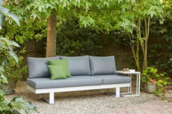 SIENA GARDEN Avenia Dining-Bank/Liege, Matt Weiß-grau/stone Grey, Aluminium, 73x195x70 Cm, Inkl. Sitz-und Rückenkissen -Garden Ease Wohnen Verkaufe 21999 11.jpg