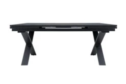 OUTFLEXX Esstischgarnitur, OUTFLEXX® Anthrazit Matt, Alu / Spraystone / Textil, Tisch 180/280x100cm, 8 Stapelsessel -Garden Ease Wohnen Verkaufe 22137 10.jpg