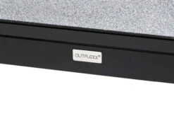 OUTFLEXX Esstischgarnitur, OUTFLEXX® Anthrazit Matt, Alu / Spraystone / Textil, Tisch 180/280x100cm, 8 Stapelsessel -Garden Ease Wohnen Verkaufe 22137 12.jpg