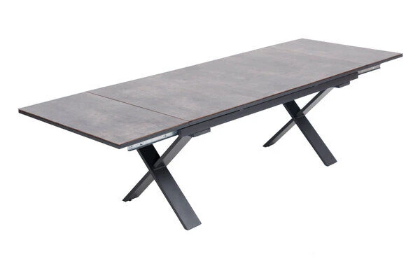 OUTFLEXX Esstischgarnitur, OUTFLEXX® Anthrazit Matt, Alu /HPL / Teak, Tisch 180/280x100cm, 6 Multipositionssessel 10 OUTFLEXX Esstischgarnitur, OUTFLEXX® Anthrazit Matt, Alu /HPL / Teak, Tisch 180/280x100cm, 6 Multipositionssessel – Bild 10