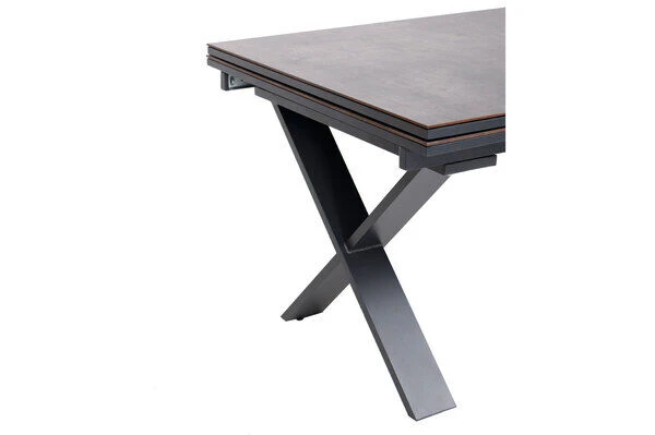 OUTFLEXX Esstischgarnitur, OUTFLEXX® Anthrazit Matt, Alu /HPL / Teak, Tisch 180/280x100cm, 6 Multipositionssessel 11 OUTFLEXX Esstischgarnitur, OUTFLEXX® Anthrazit Matt, Alu /HPL / Teak, Tisch 180/280x100cm, 6 Multipositionssessel – Bild 11